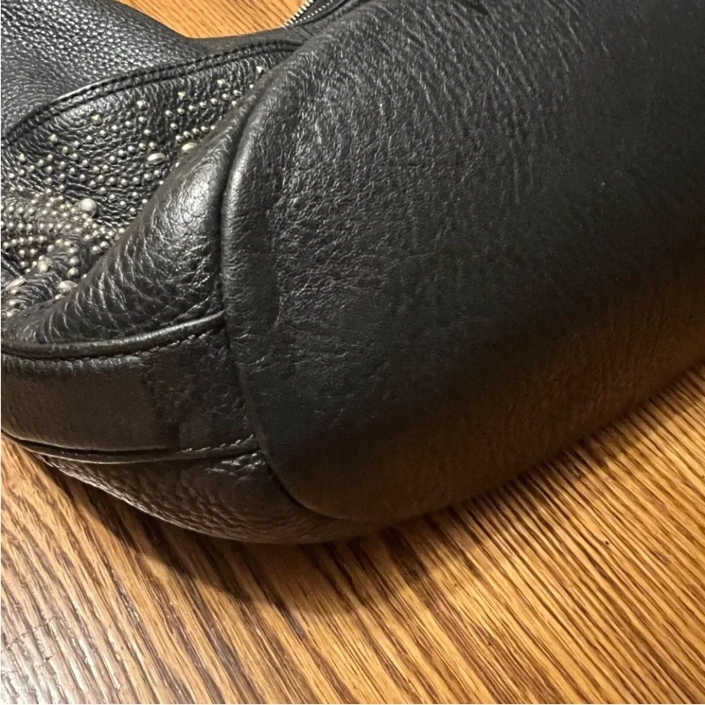 Calvin Klein Black Studded Hobo Bag
